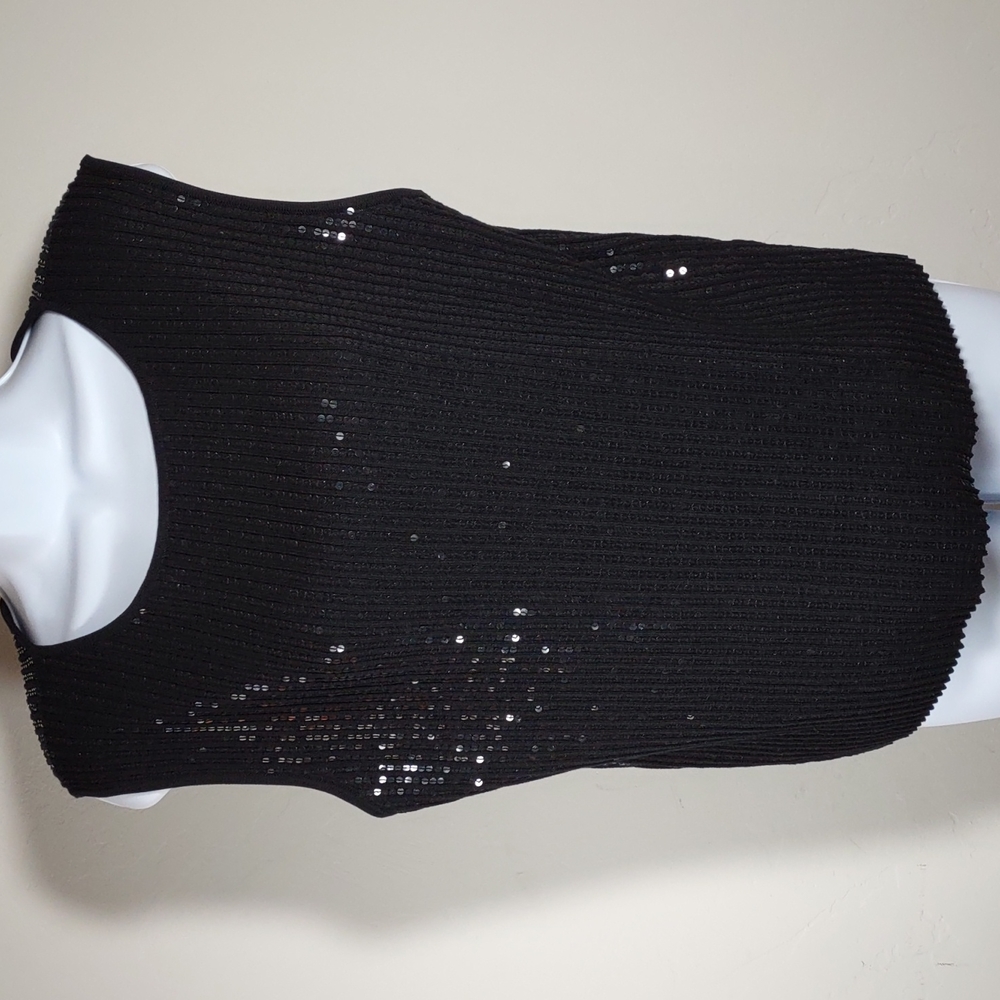 Juliana Collezione Silk Sequined Top